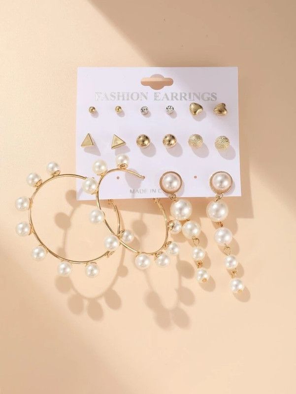 Twinkling Colorful Earrings Brass Drops & Danglers, Stud Earring, Hoop Earring