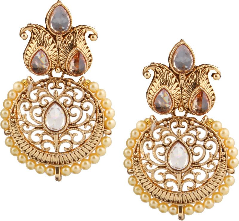 9284SP Alloy Chandbali Earring