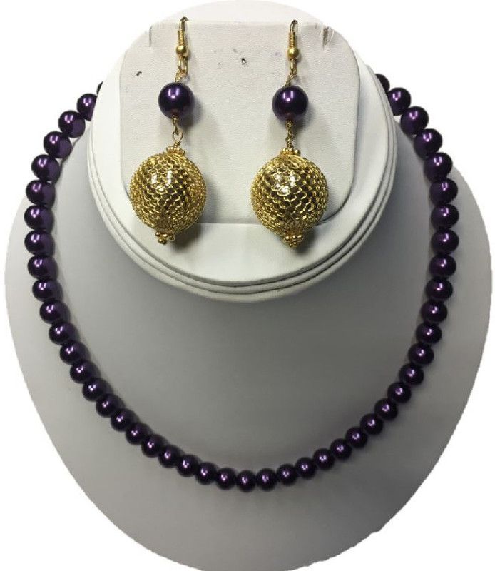 Shell Purple Jewel Set  (Pack of 1)