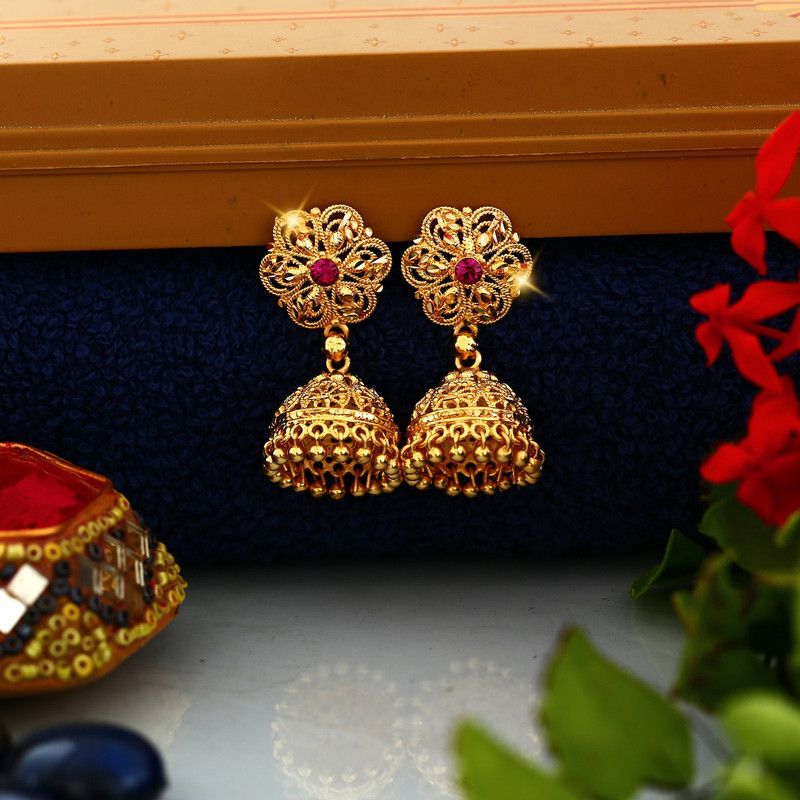 Traditional 1gm Jhumka Alloy Jhumki Earring