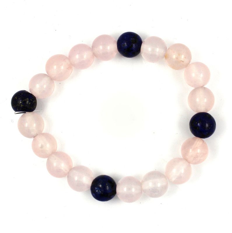 Brass Lapis Lazuli, Quartz Bracelet
