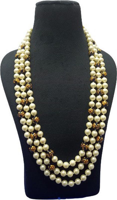 3 LAYER NECKLACE Pearl Shell Necklace