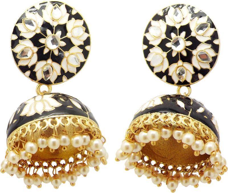 FG110480 Zircon Alloy Jhumki Earring
