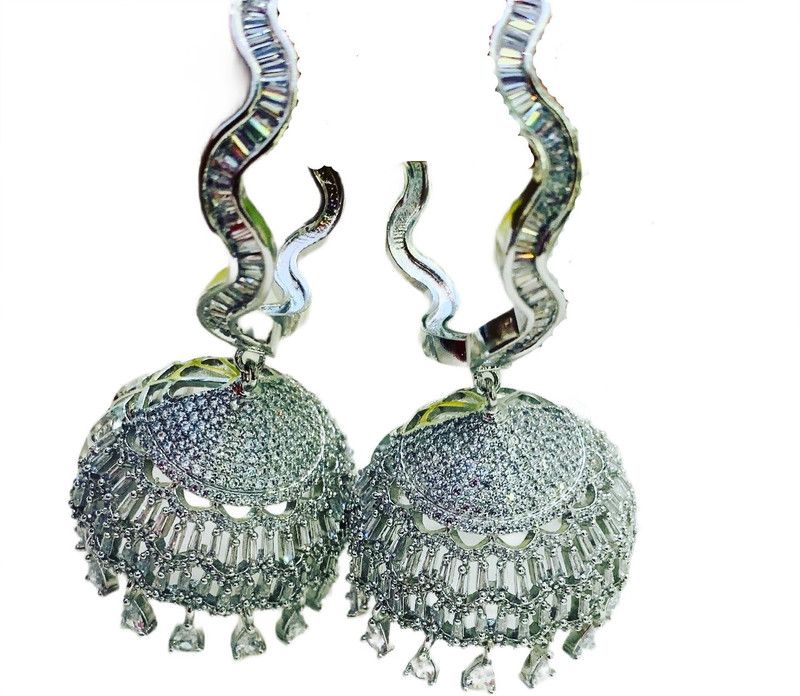 AD DANGLERS 1 Brass Hoop Earring
