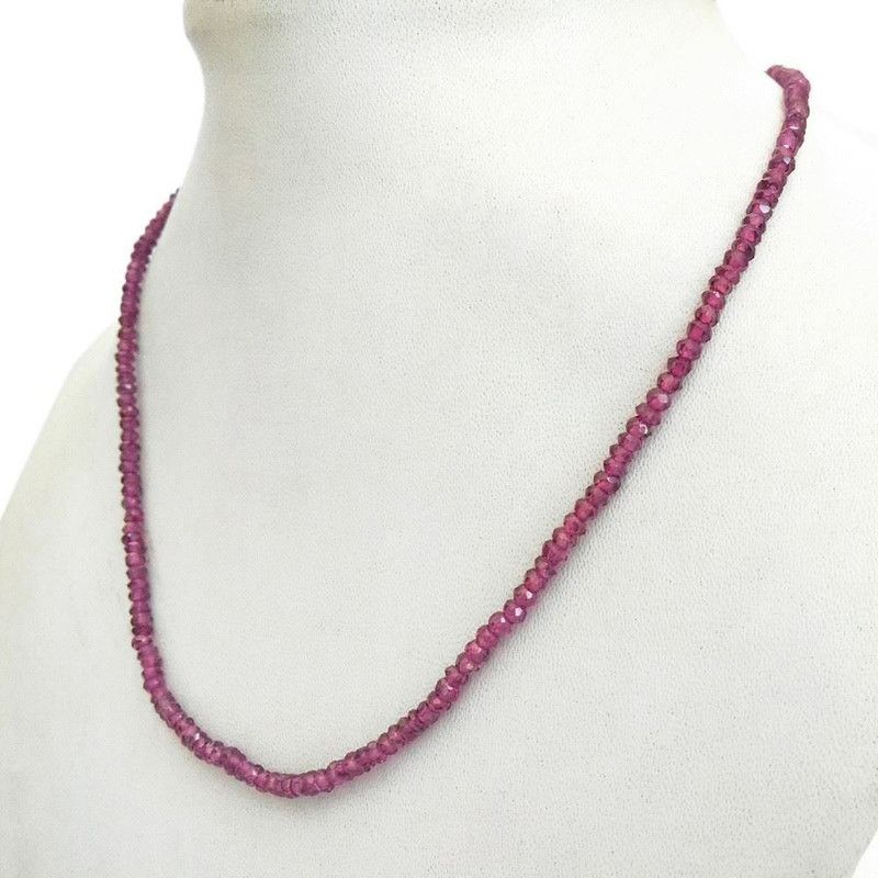 Garnet Metal Necklace