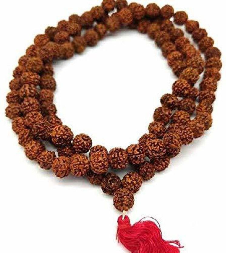 Rudraksh Mala 108+1 Beads, 8.5 mm for Men & women Wood Necklace