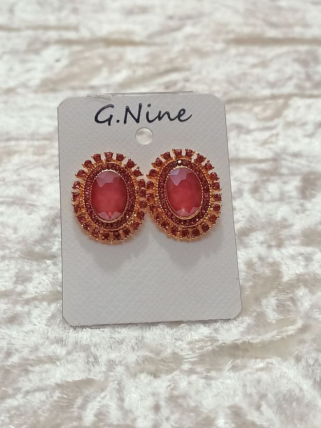 103 Coral Stone Stud Earring