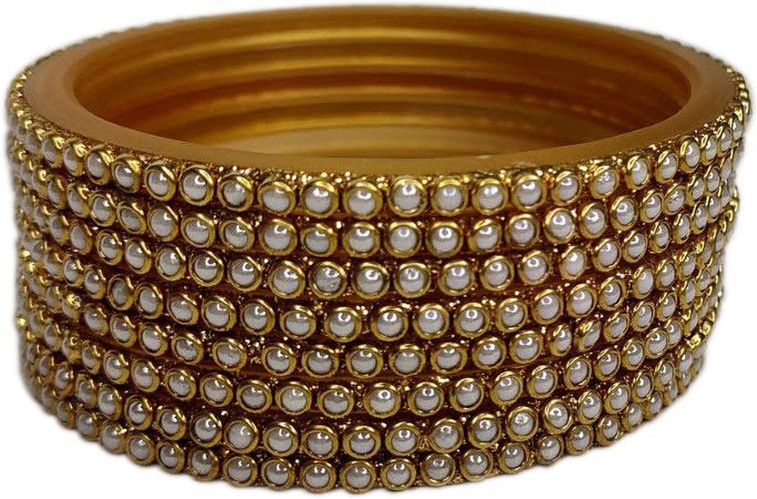 Plastic Zircon Bangle  (Pack of 8)