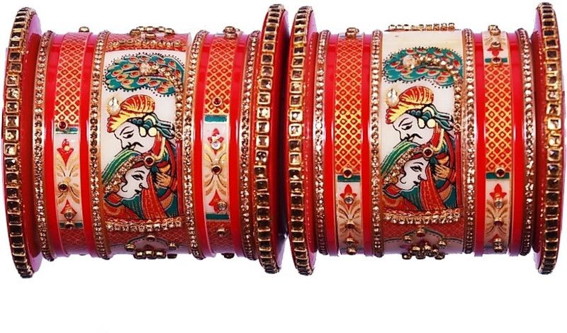 Plastic Beads Bangle Set