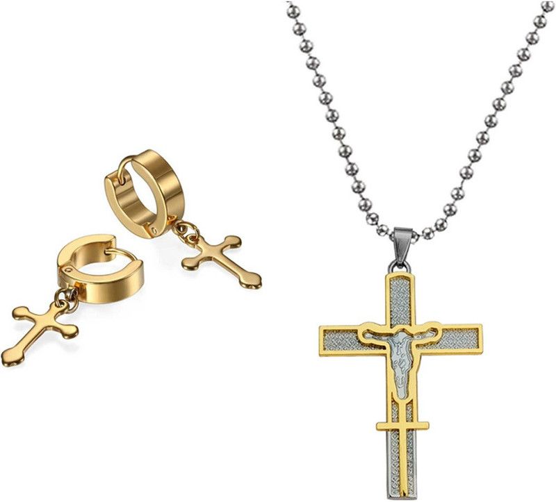 Metal, Stainless Steel Sterling Silver Gold, Silver Jewel Set  (Pack of 1)