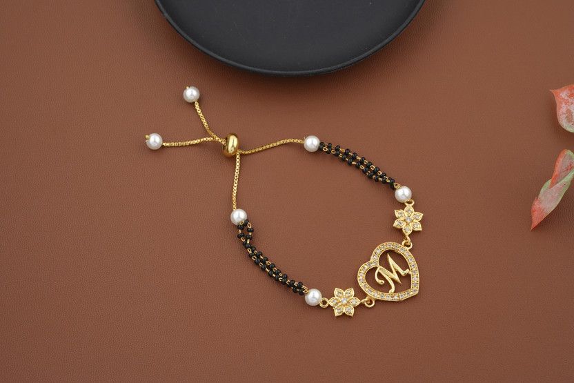 Alloy Beads, Pearl Gold-plated Bracelet