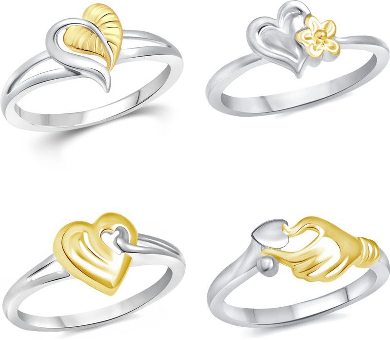 Valentine Heart Gifts Alloy Gold Plated Ring Set