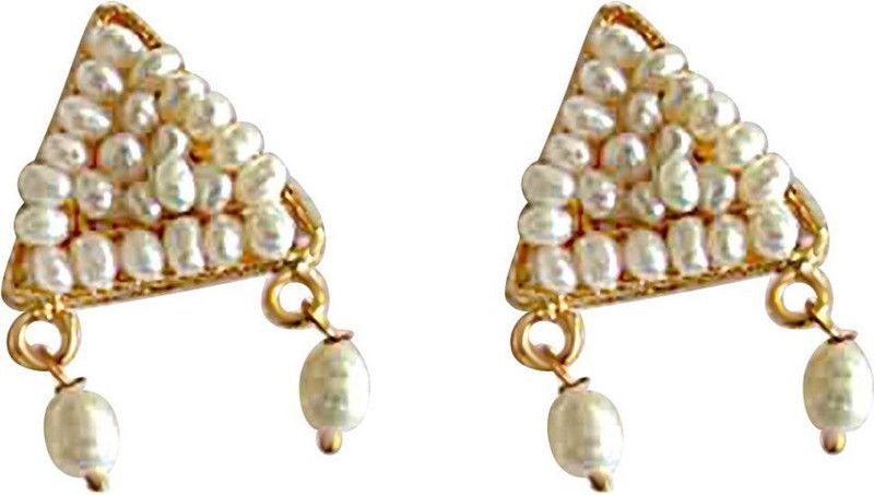 Perfect Pearl Beauty - gold-plated Stud Women Pearl Metal Stud Earring