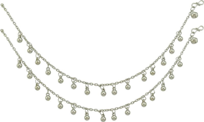 HIGH TRENDZ Beautiful Designer Latest Charm Payal/Anklet Alloy Anklet  (Pack of 2)