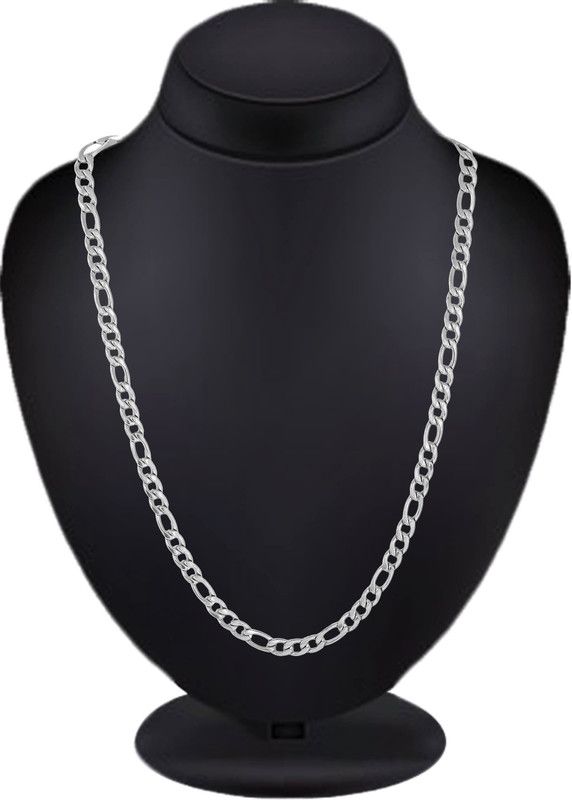 Silver, Titanium Plated Metal, Silver, Stainless Steel Chain