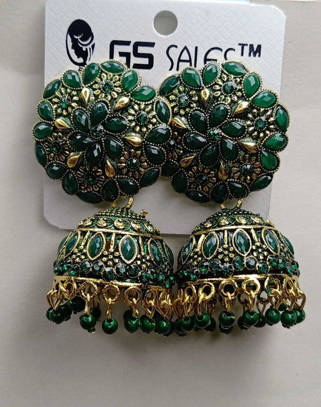 NEW STYLE JHUMKI EARRINGS Beads, Pearl Brass Jhumki Earring