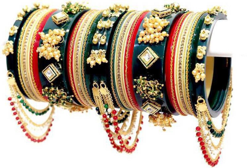 Plastic Pearl Gold-plated Chudas