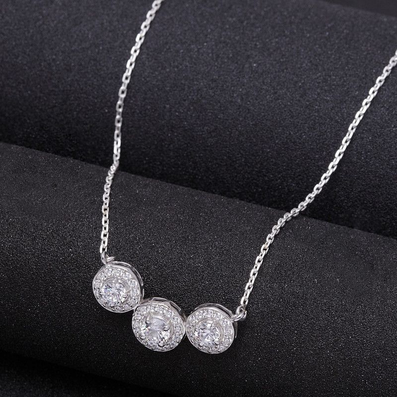 Poppy Rhodium Cubic Zirconia Sterling Silver Pendant