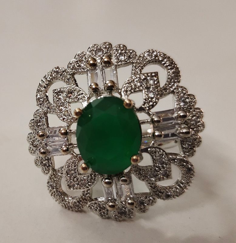 Alloy Ring Silver ring Artificial Stone Ring Wedding ring Bridal ring Women Ring Girls Ring Beautiful Ring Alloy Ruby Ring