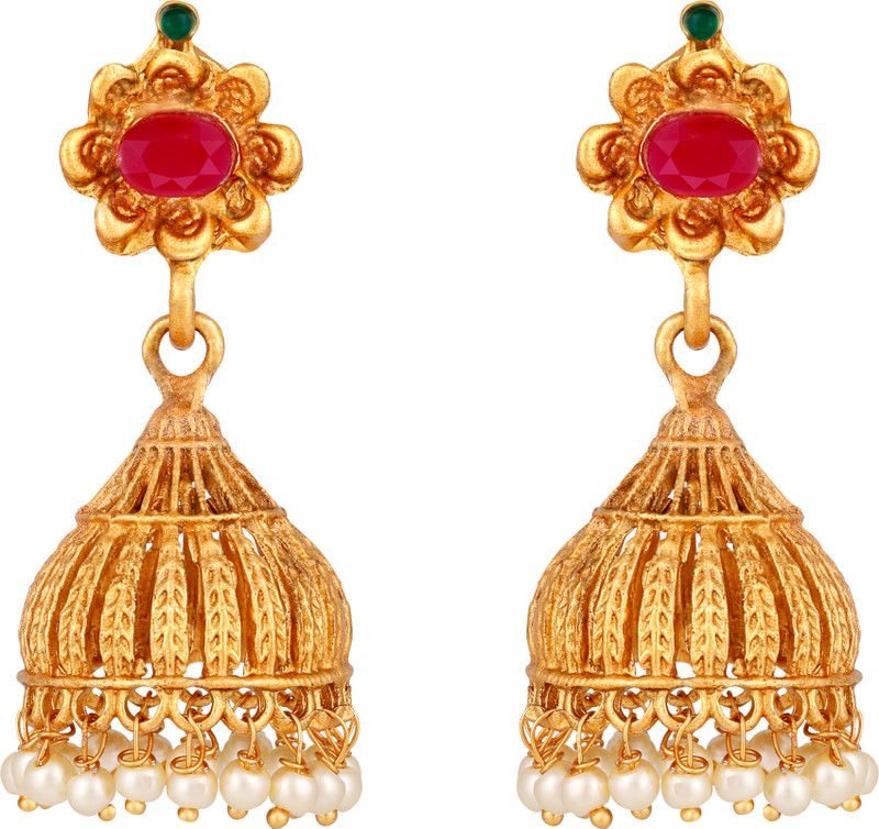 Lovely Gold Plated Jhumki Earring For Women Alloy Jhumki Earring