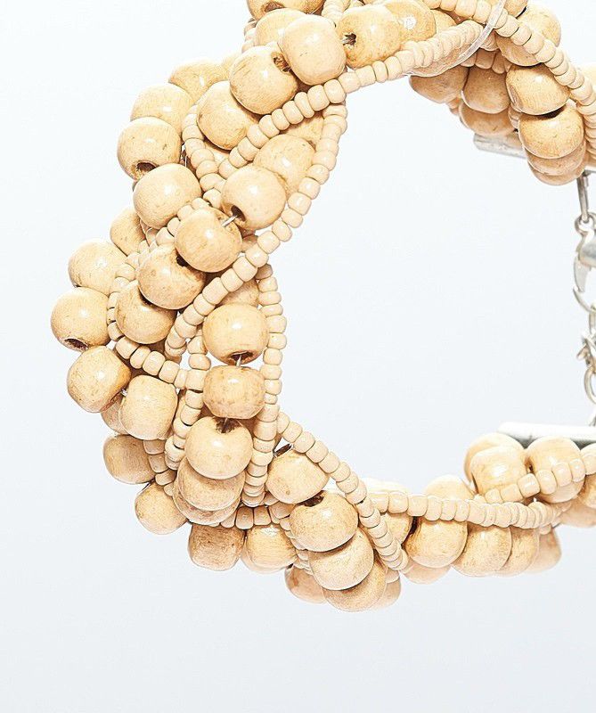 Glass Beige Jewel Set  (Pack of 1)