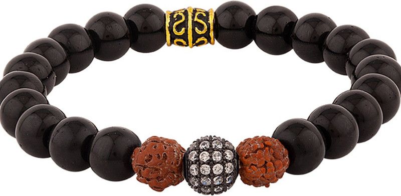 Wood Cubic Zirconia Gold-plated Bracelet