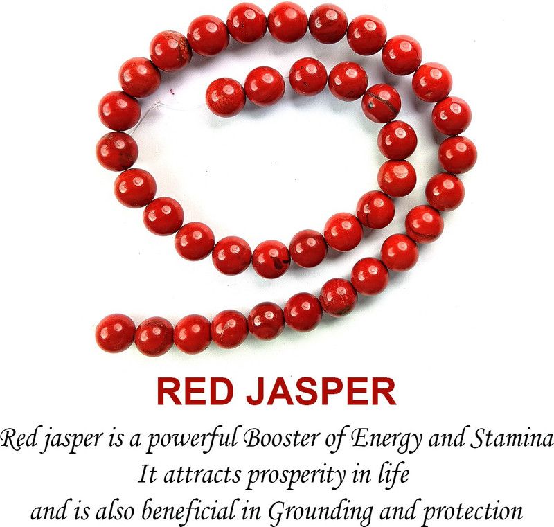 Red Jasper Crystal Stone 10 mm Round Beads for for Jewellery Making Necklace Bracelet Mala Beads Crystal Crystal Necklace