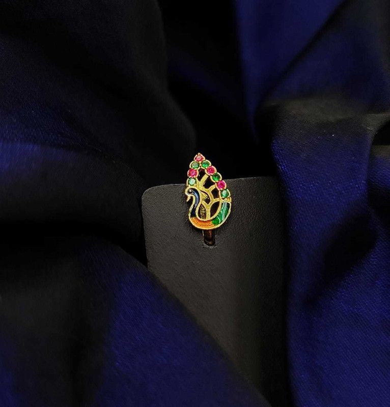 208_6 Gold-plated Plated Brass Nose Stud