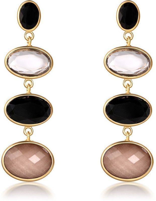 Trendy Multicolor Crystal Alloy Drops & Danglers