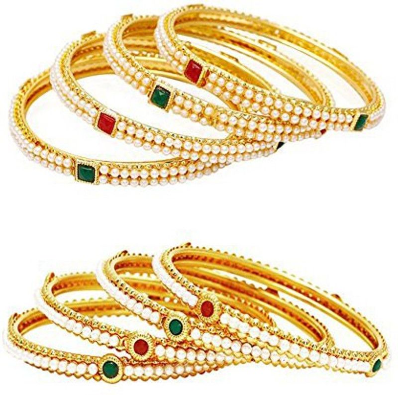 Alloy Bangle Set  (Pack of 8)