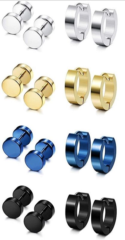 Mens Women Earring Fashion Jewellery Valentine Pierced Stud Hoop Bali earrings Cubic Zirconia, Crystal Copper, Brass Hoop Earring, Stud Earring, Earring Set