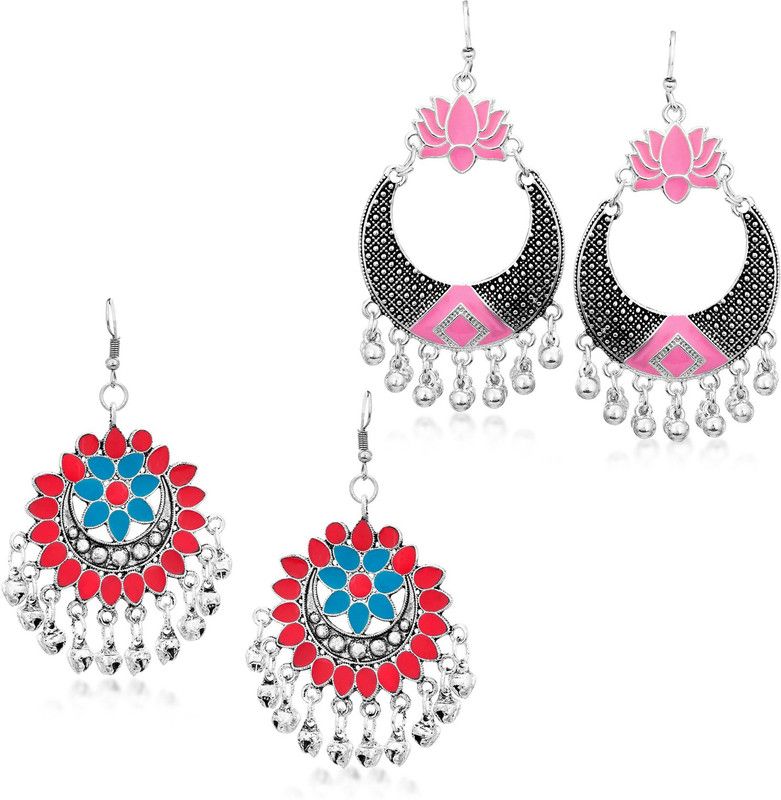 Glimmery Alloy Chandbali Earring