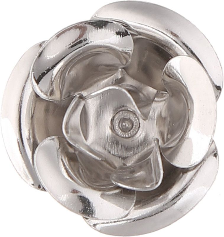 Tripin SILVER CLASSIC ROSE DESIGN LAPEL PIN BROOCH WITH DIAMOND CRYSTAL FOR MEN WOMEN TSCPSIL1626 Brooch  (Silver)