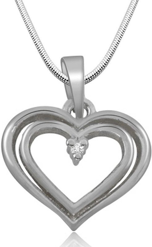 Final Destination - Real Diamond & Sterling Silver Pendant with 18 IN Chain (SDP180) Diamond Sterling Silver Pendant
