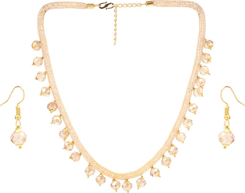 Crystal Jewel Set  (Gold)