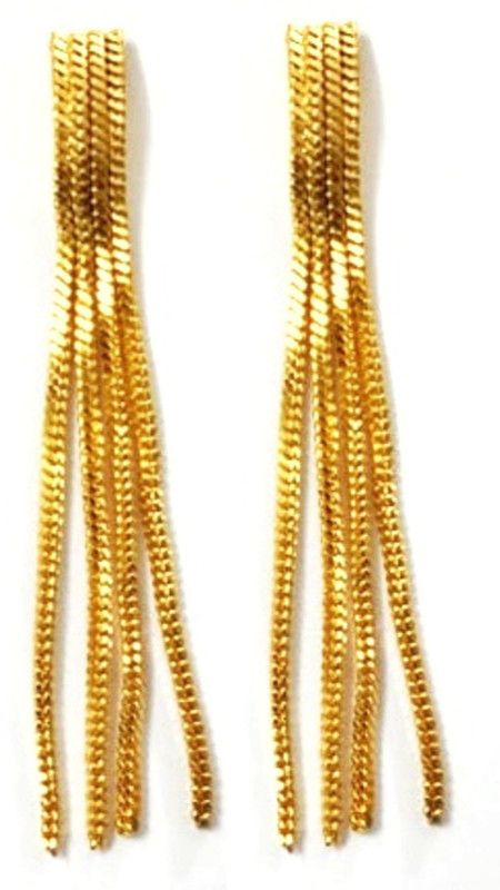 22K One Gram Gold Plated Elegant Studs Danglers Earring Set Metal Drops & Danglers