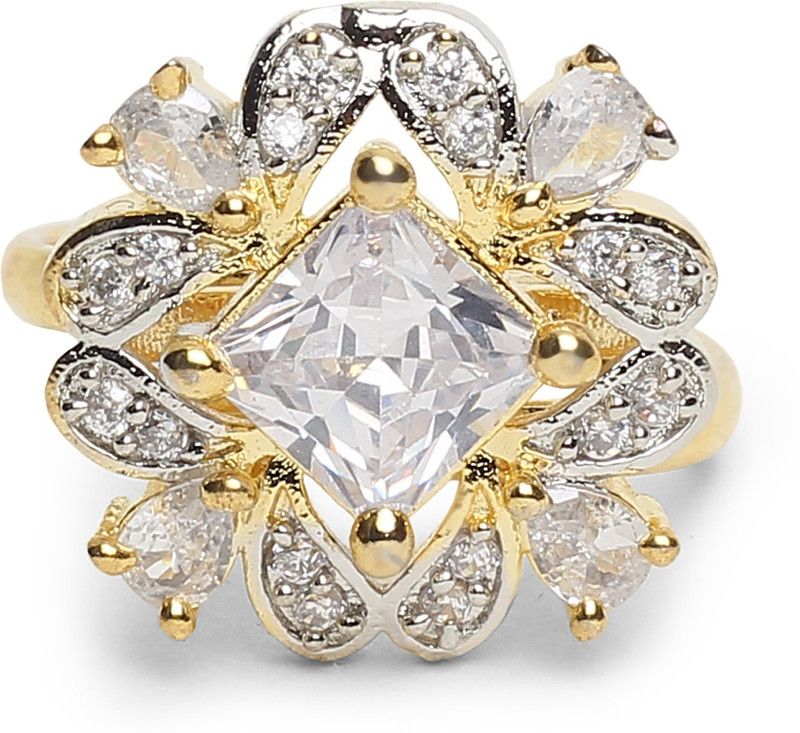 Golden Adjustable Ring Metal Ring