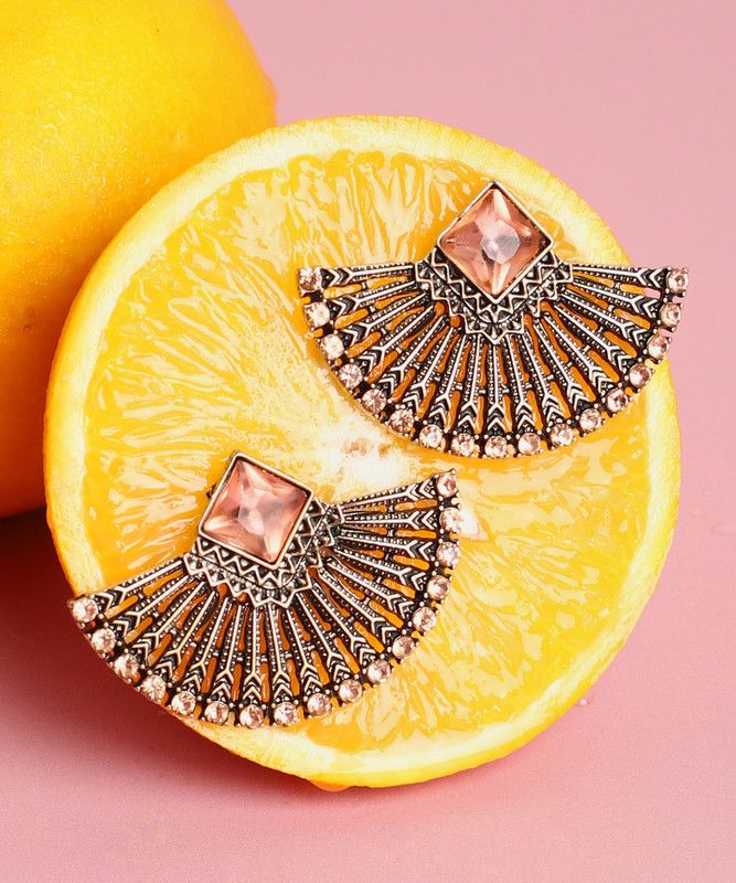 Brown Stone Designer Stud Earrings Alloy Stud Earring