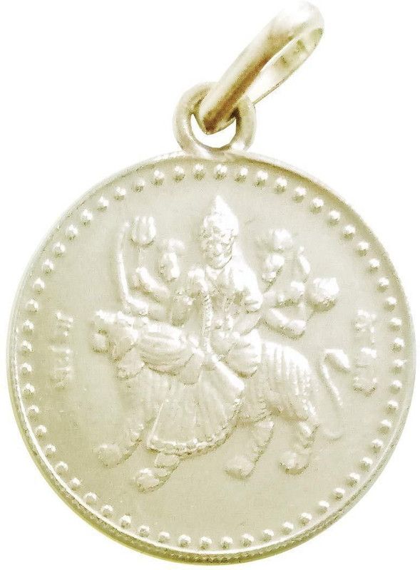 Shri Durga Beesa/Bisa Yantra Pendant In Pure Silver (6 Grams) (1 Pc) Silver Silver Pendant