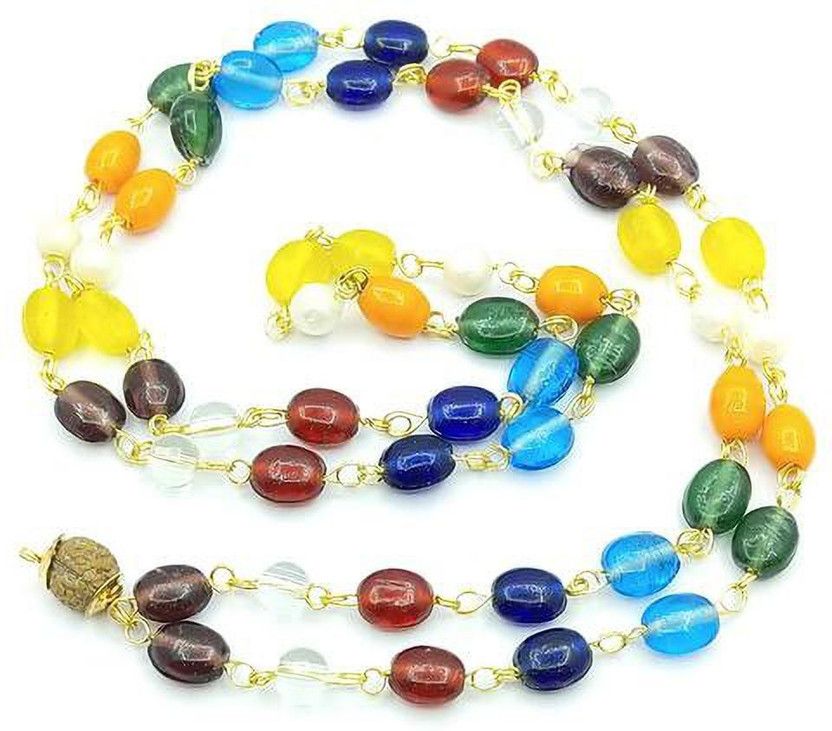 Navratna Mala Beads, Crystal Alloy Pendant