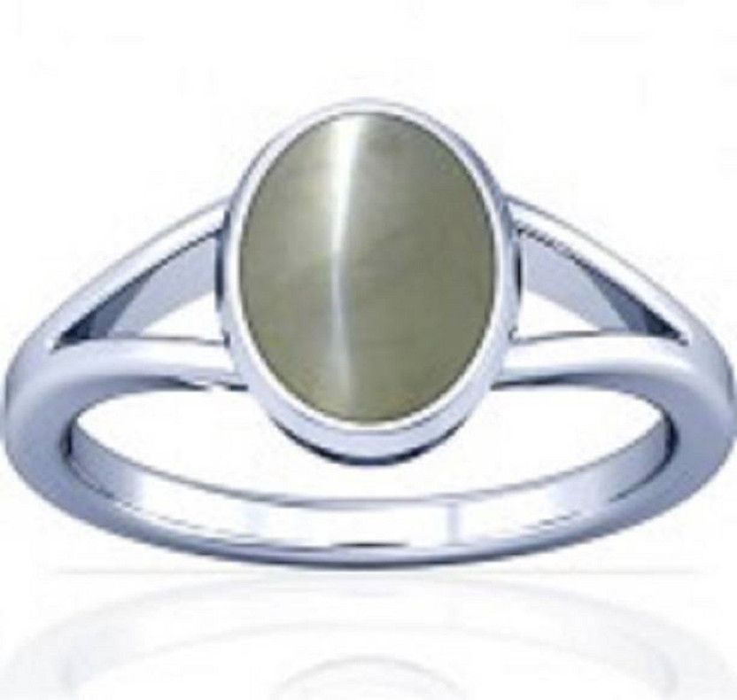 Cats eye Ring with natural and Lab certified stone Stone Cat's Eye Silver Plated Ring