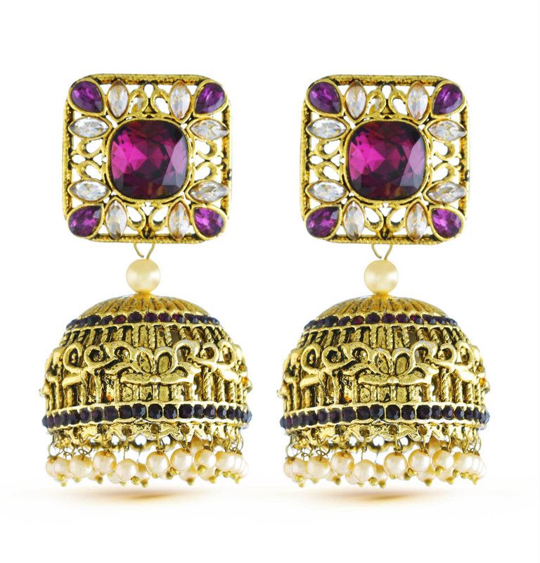 Gold Finish Exotic Brass Drops & Danglers