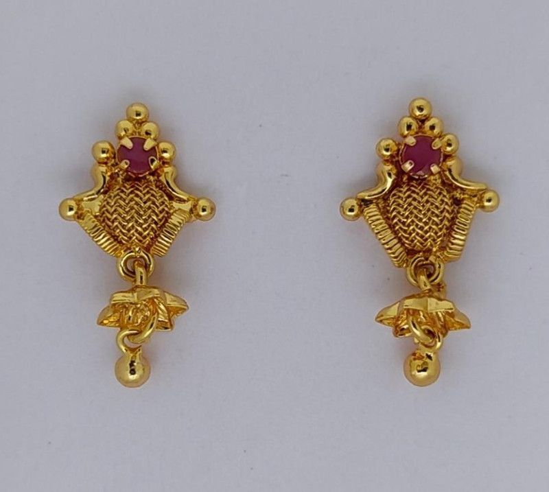 One gram gold plated Earings for girls and womens Copper Drops & Danglers