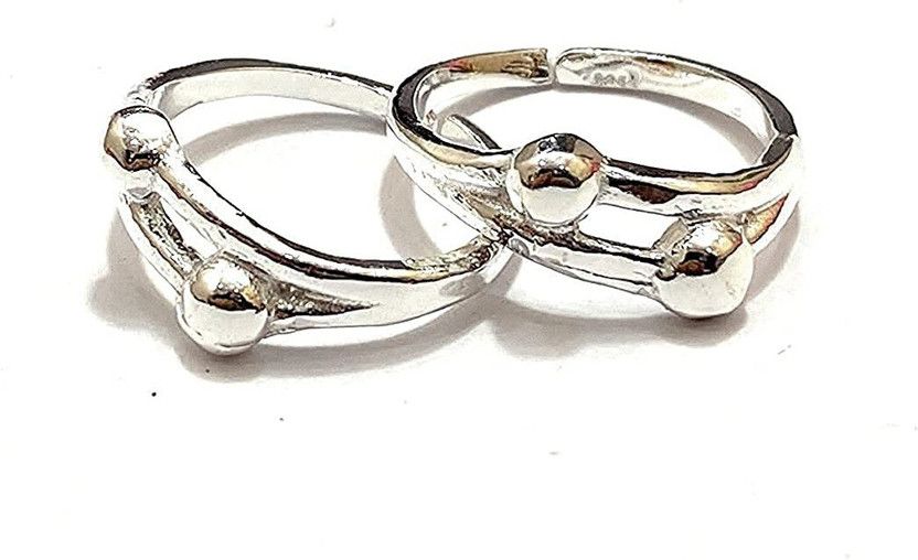 Silver Sapphire Toe Ring