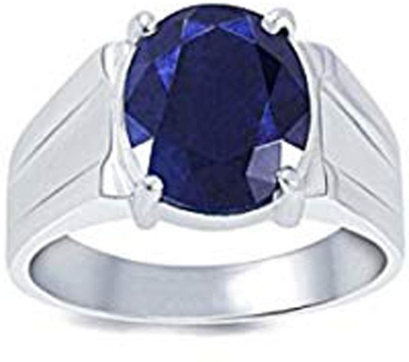 925 Hallmark Pure Silver With Natural New Burma Ruby Size 19 Silver Sapphire Ring