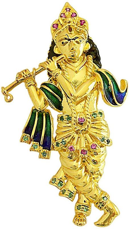 Shree Krishna Sterling Silver Pendant