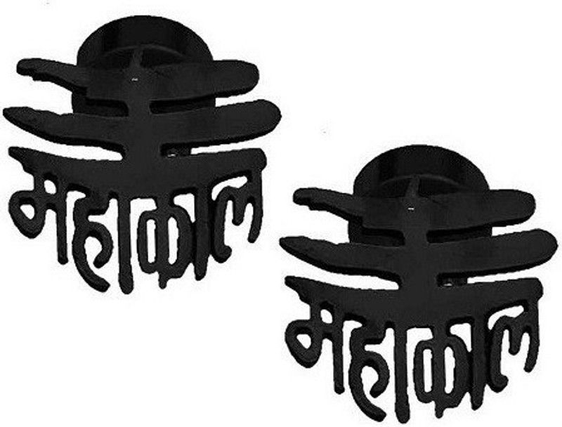 Stylish Colony Religious Mahakal God Black Earring Stainless Steel Earring Set