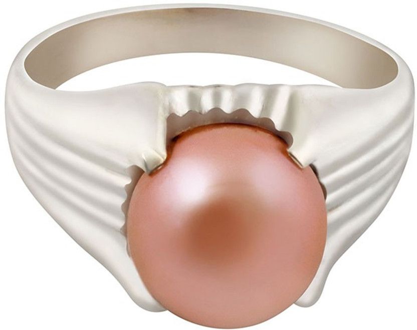 Purely Pink Silver Pearl Silver Plated Ring