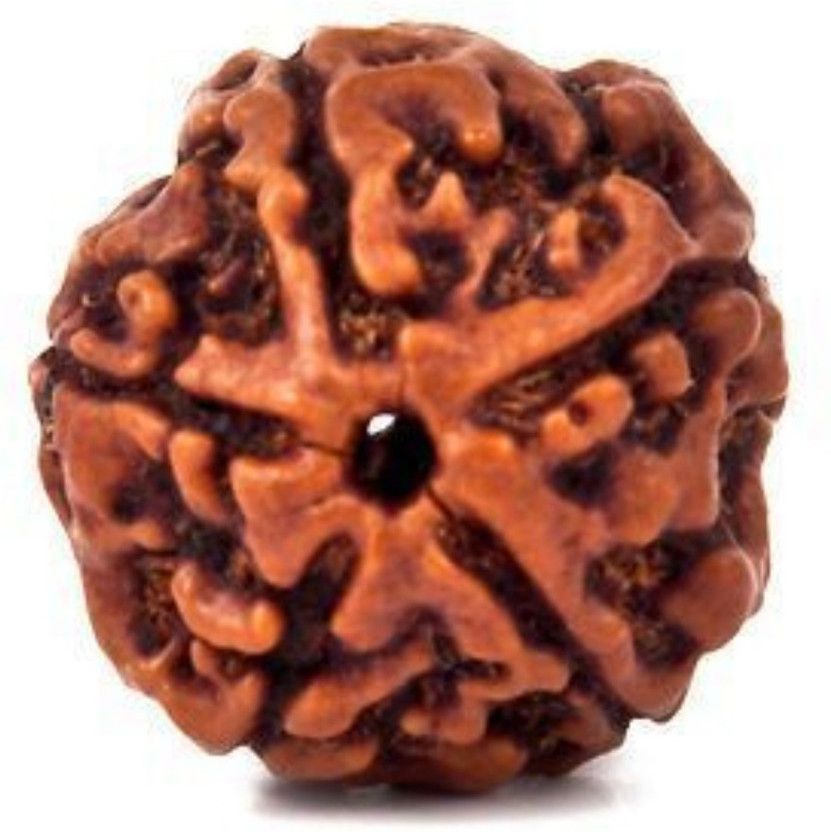 5 Mukhi Rudraksha Wood Pendant