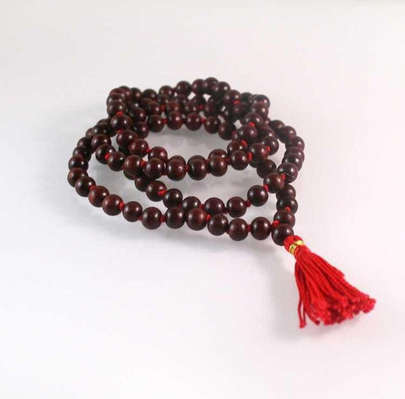 Sandalwood Original 108 Beads Hand Knotted Wood Chain